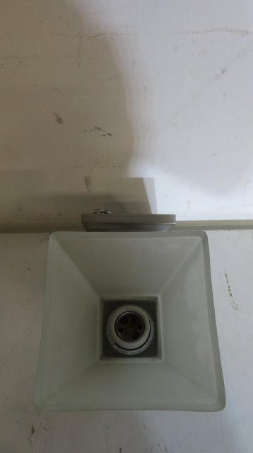 Brushed Nickel Wall Mount Light with Glass Shade