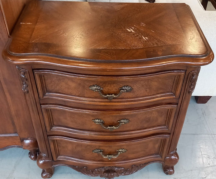 Traditional Three-Drawer Nightstand