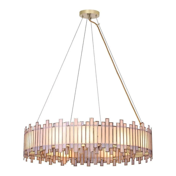 Birla 10-Light Chandelier in Brass
