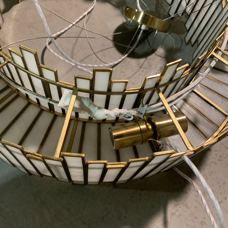 Birla 10-Light Chandelier in Brass
