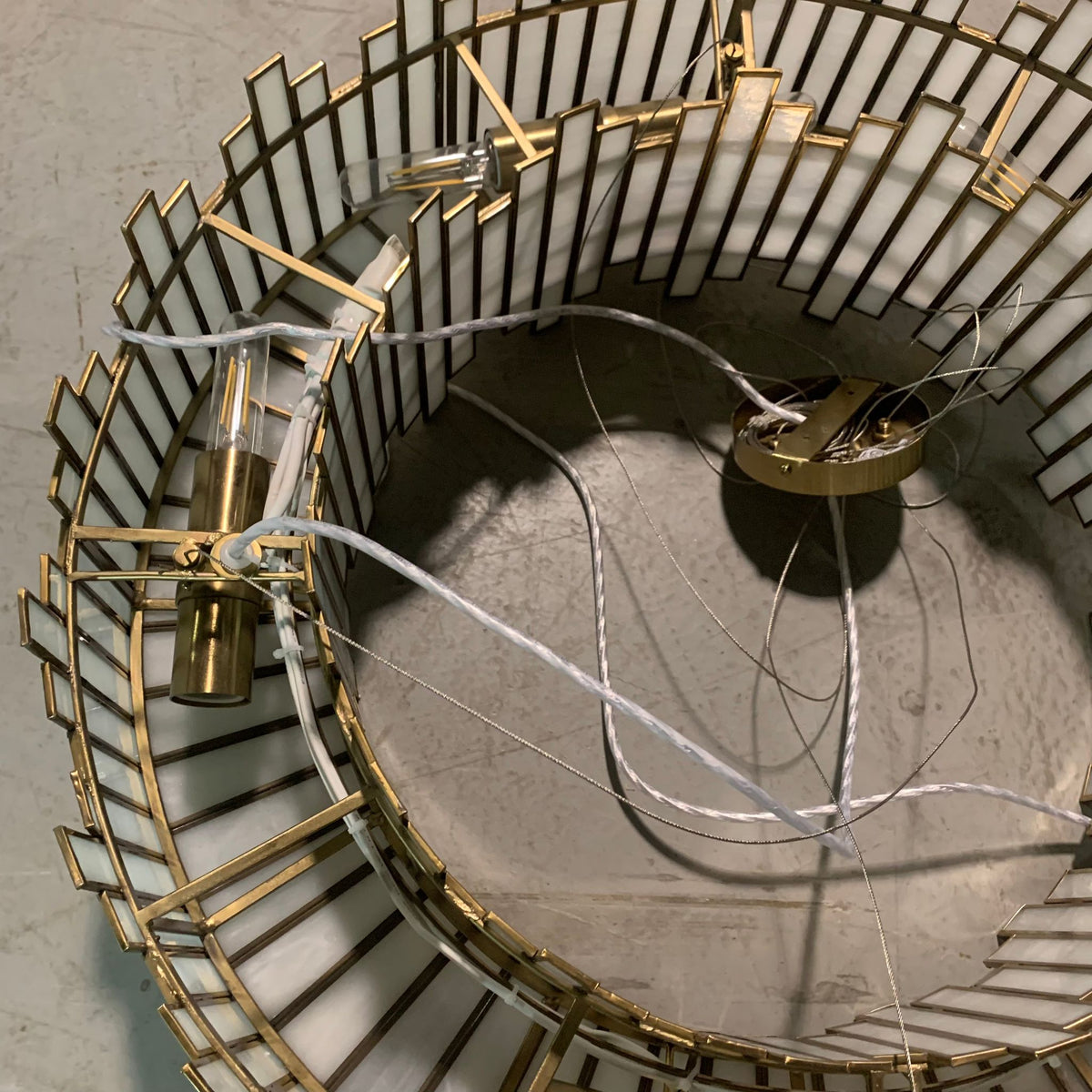 Birla 10-Light Chandelier in Brass