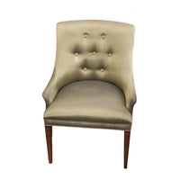 27-inch Fabric Accent Chair in Taupe