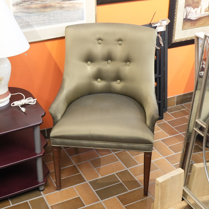 27-inch Fabric Accent Chair in Taupe