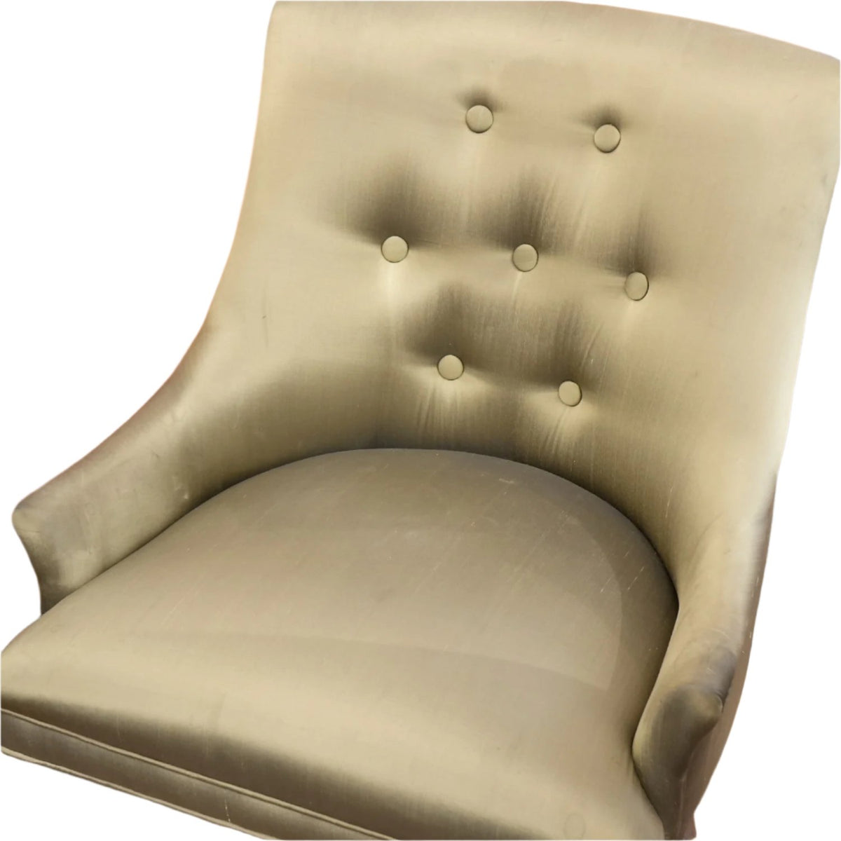 27-inch Fabric Accent Chair in Taupe