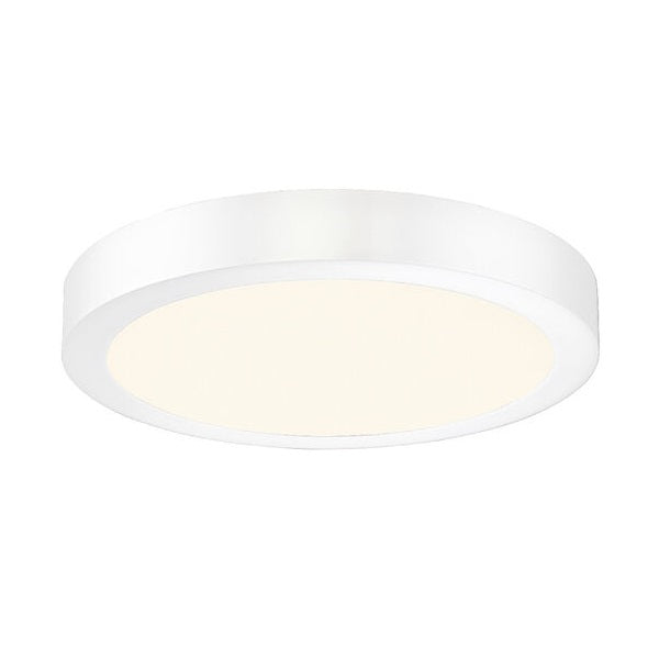 Brant 12-inch Round Flush Mount Ceiling Light - White