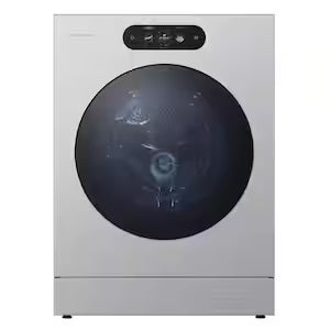 SIGNATURE 5.8 cu. ft. Mega Capacity Stackable Smart Front Load Washer in Brushed Platinum Steel with ezDispense