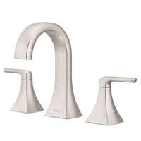 Bruxie 2-Handle Widespread Bathroom Faucet in Brushed Nickel