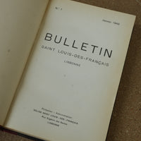 Bulletin Saint Louis Des Francais - Jan 1946 No. 1