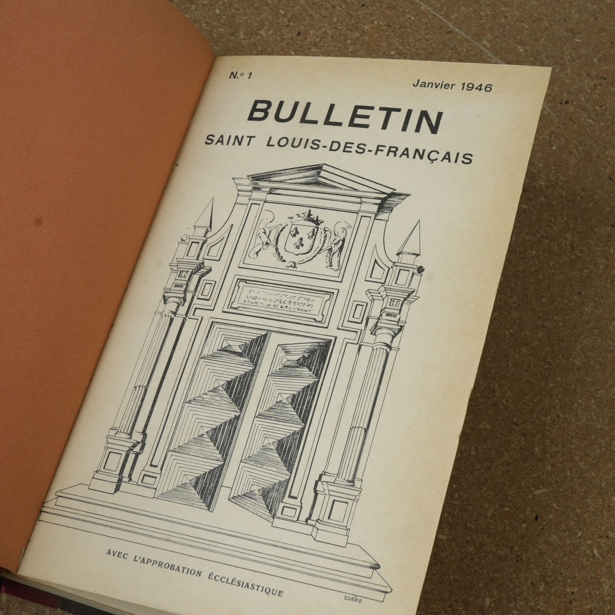 Bulletin Saint Louis Des Francais - Jan 1946 No. 1