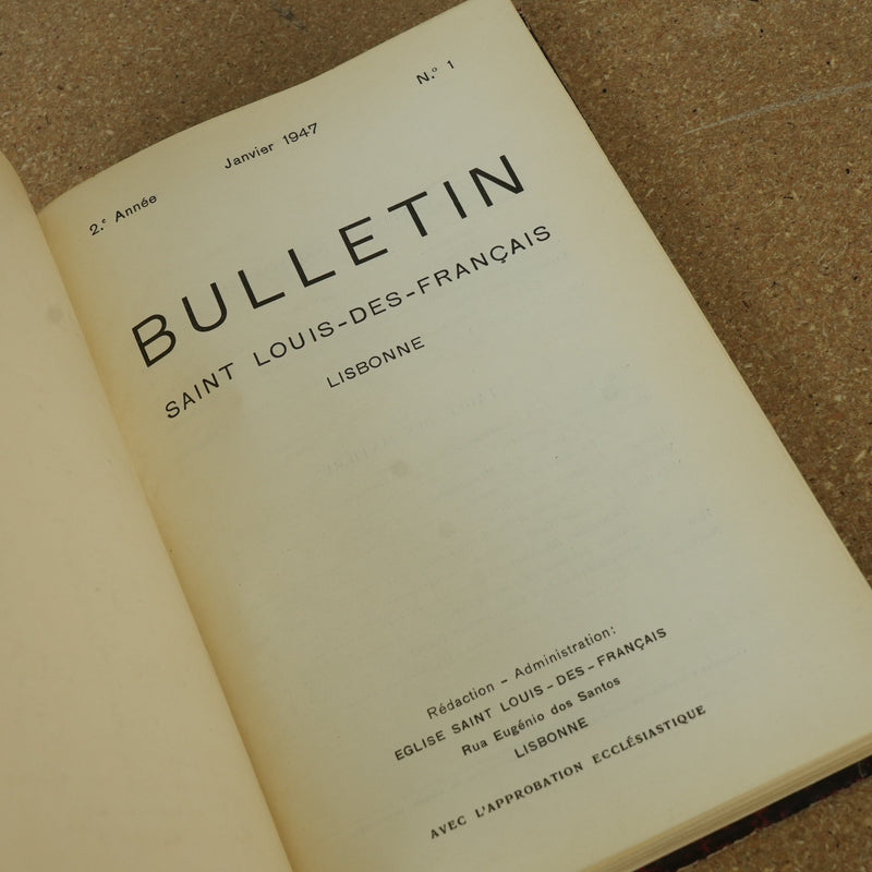Bulletin Saint Louis Des Francais - Jan 1947 No 1
