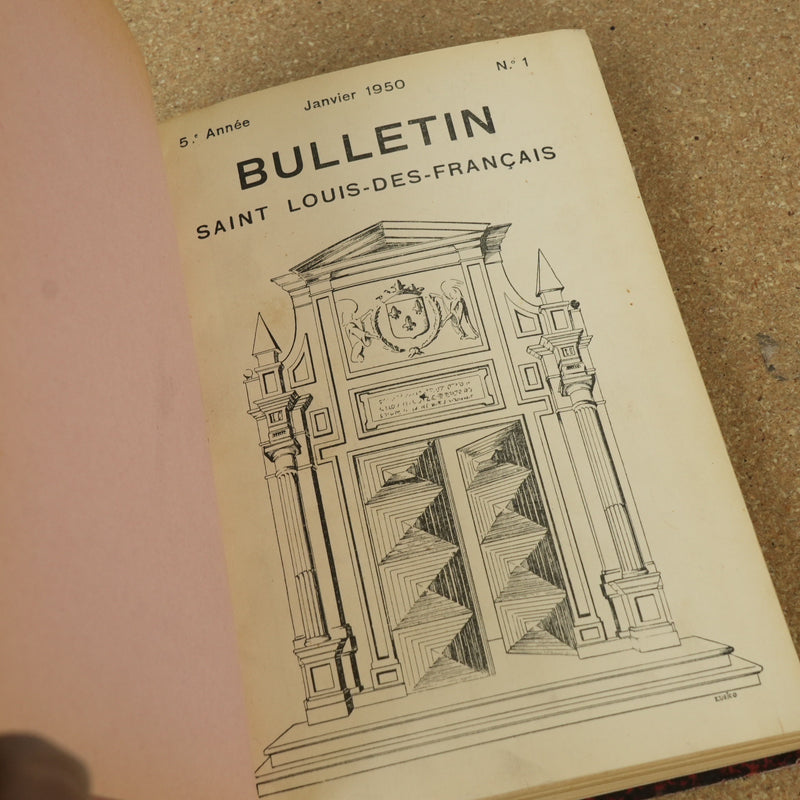 Bulletin Saint Louis Des Francais - Jan 1950 No 1