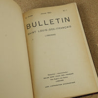 Bulletin Saint Louis Des Francais - Jan 1950 No 1