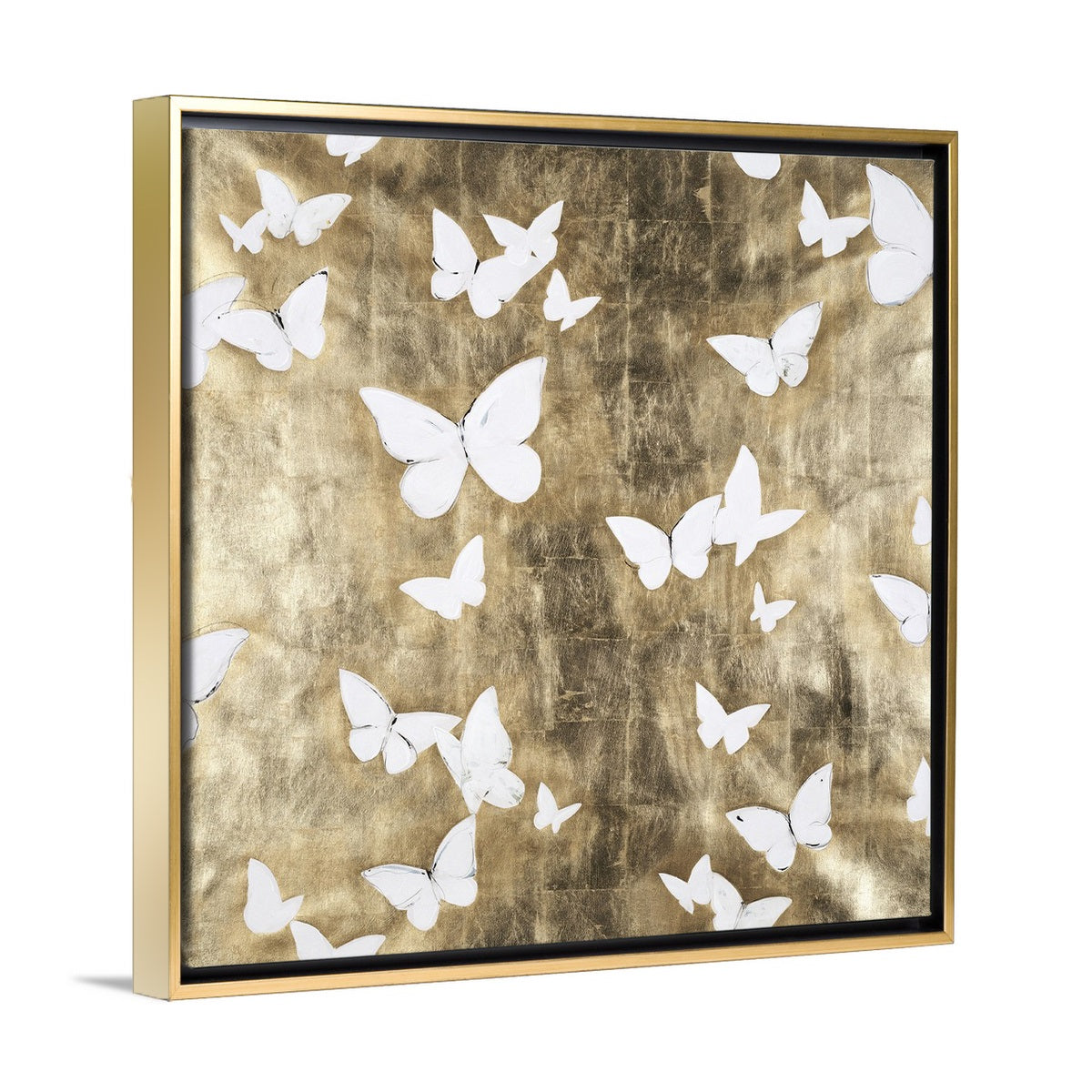 "Learn to Fly Again" Gold Framed Wall Art - 52 x 52-inch