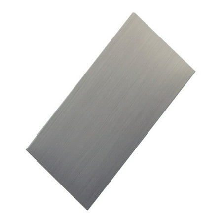 Self-Adhesive Wall Tiles - 3in x6in - Brushed Stainless -8/Pack