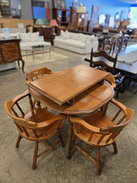 Wooden Dining Set with 4 Chairs