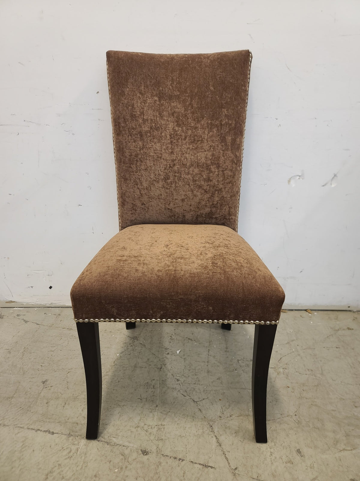 Brown Fabric Dining Chair