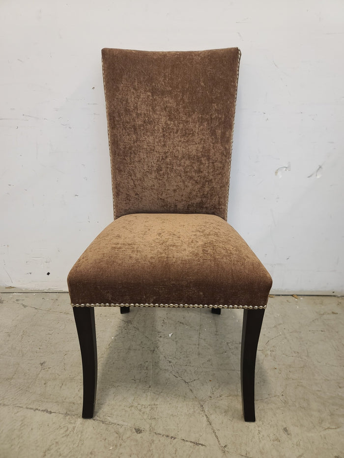 Brown Fabric Dining Chair