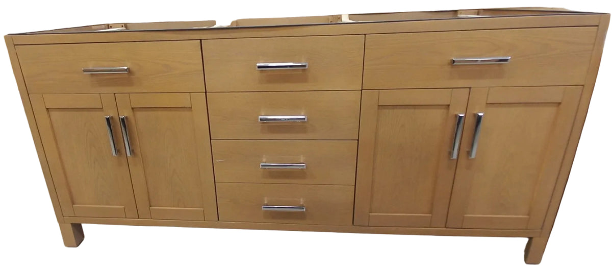 Spa Bathe Kate II 72-in Weathered Oak Double Vanity