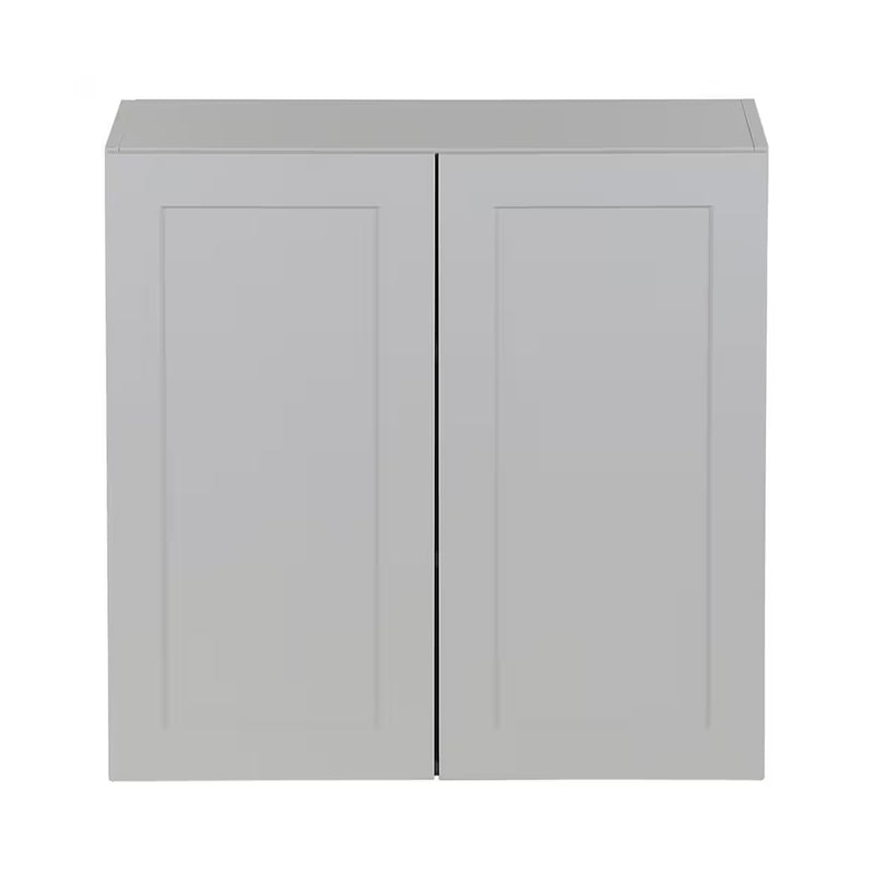 30-inch Shaker Style Assembled Kitchen Wall Cabinet in Grey