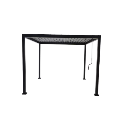 Hampton Bay Pine View 10 ft. x 10 ft. Louvered Pergola