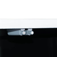 78-inch Caged Solid Wood Sideboard in Black & White