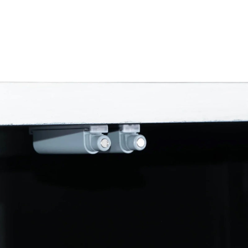 78-inch Caged Solid Wood Sideboard in Black & White