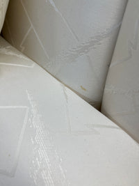 90" Off-White Satin Sofa