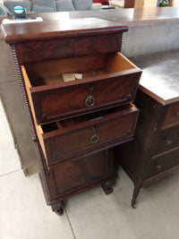 19.5"W Vintage Two Drawer Cabinet