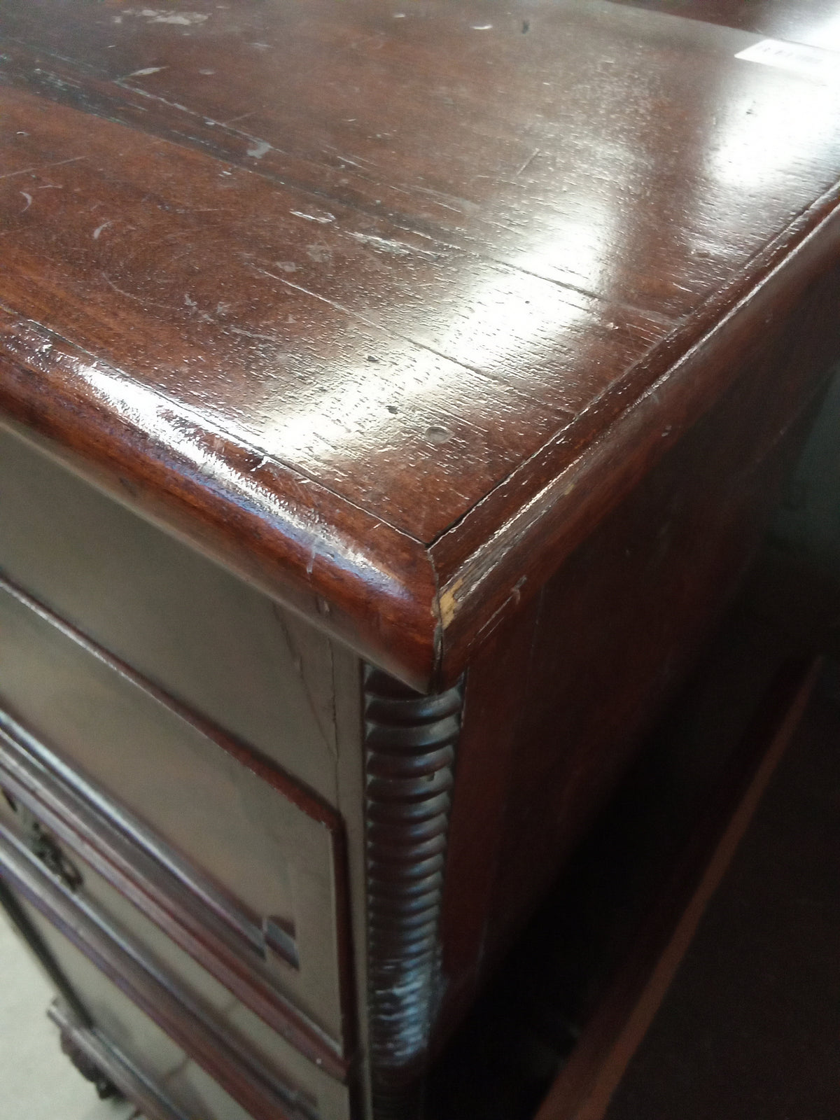19.5"W Vintage Two Drawer Cabinet