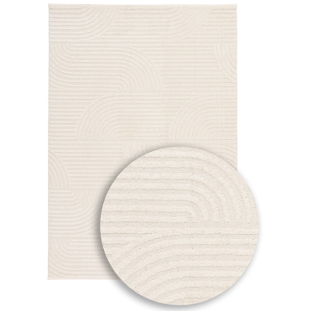 StyleWell Catalone Cream Arches 7 ft. 10-inch x 9 ft. 10-inch Indoor Area Rug