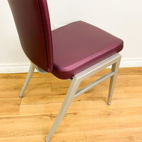 Catalyst Faux Leather Dining Chair in Purple