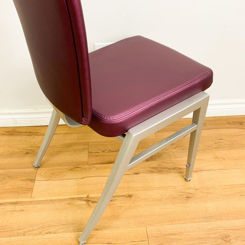 Catalyst Faux Leather Dining Chair in Purple
