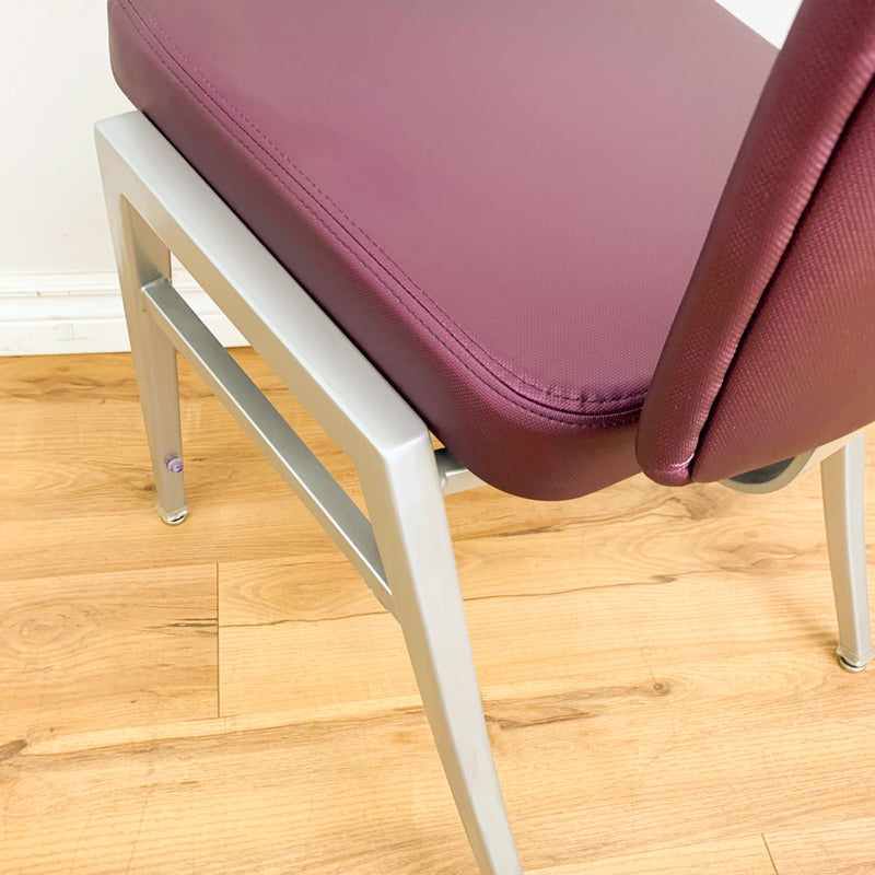 Catalyst Faux Leather Dining Chair in Purple