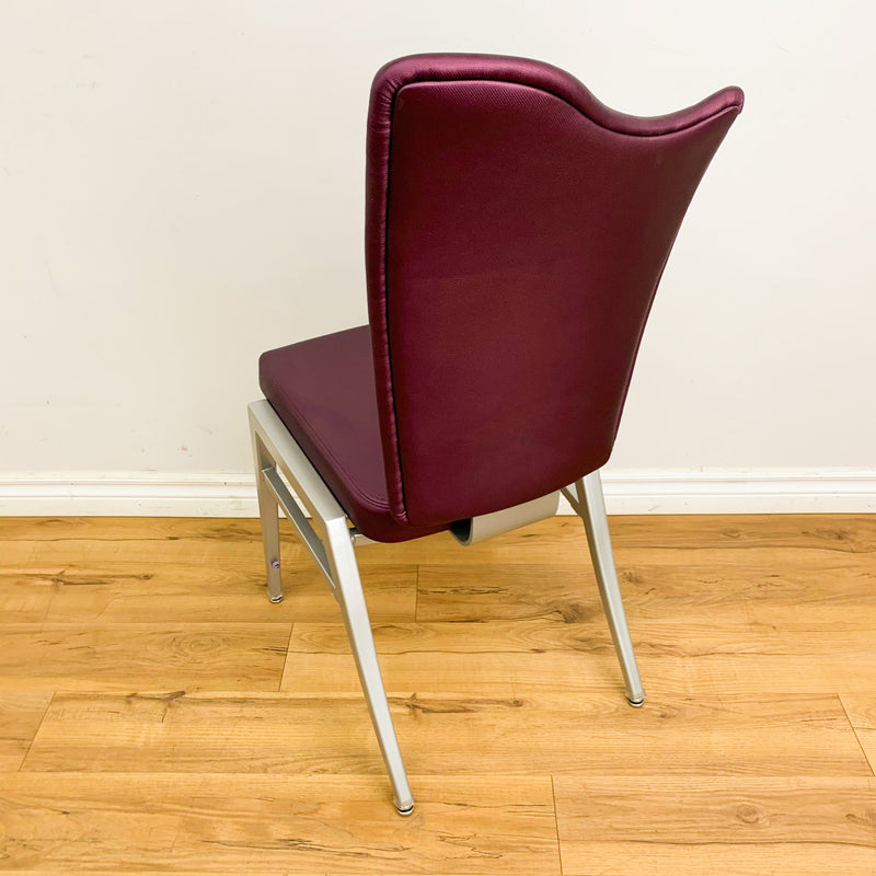 Catalyst Faux Leather Dining Chair in Purple