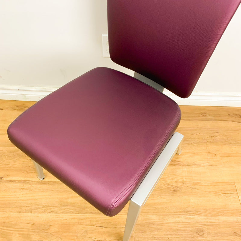 Catalyst Faux Leather Dining Chair in Purple