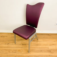 Catalyst Faux Leather Dining Chair in Purple