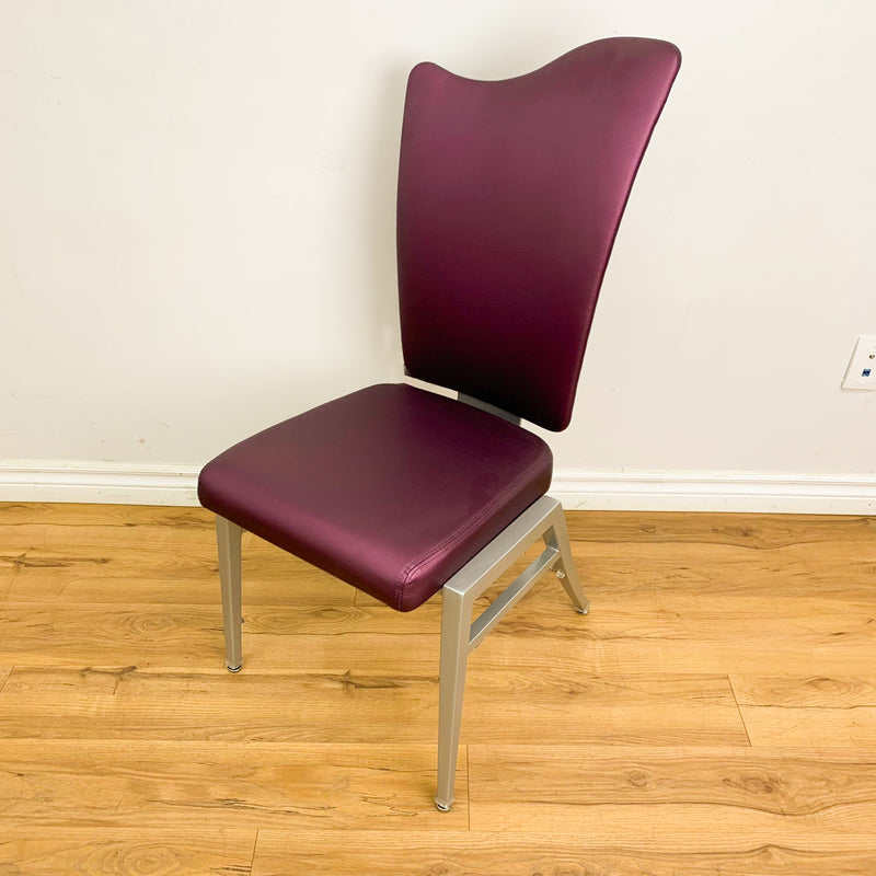 Catalyst Faux Leather Dining Chair in Purple