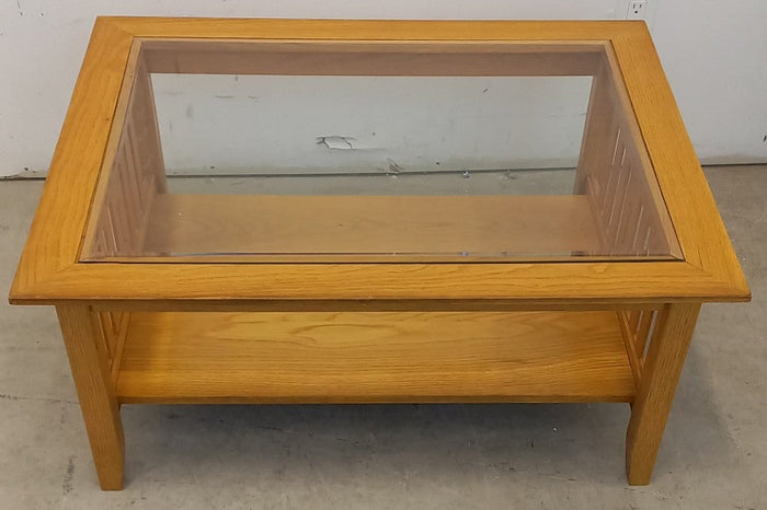 Cocktail Table with Glass Insert