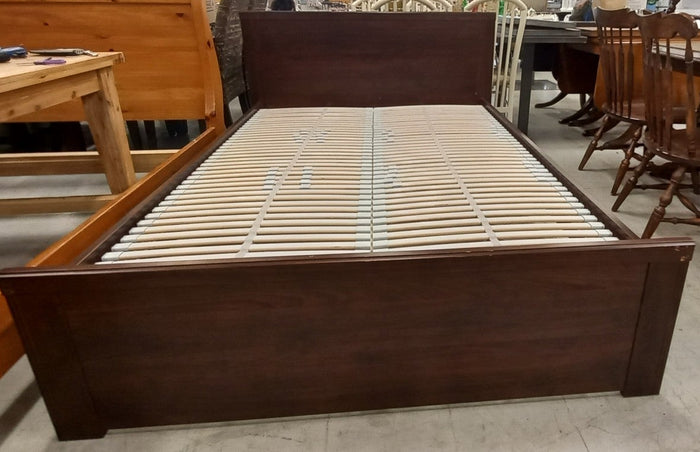 64-Inch Brown Wooden Bedframe