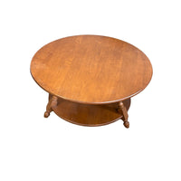 32-Inch Ethan Allan Round Coffee Table