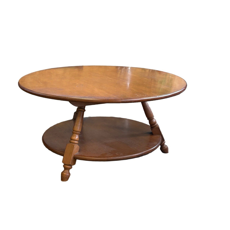 32-Inch Ethan Allan Round Coffee Table