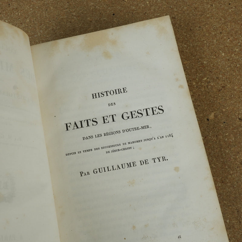 Collection des Mémoires Relatifs A l'Histoire de France by Francois Guizot 1824 Vol 1