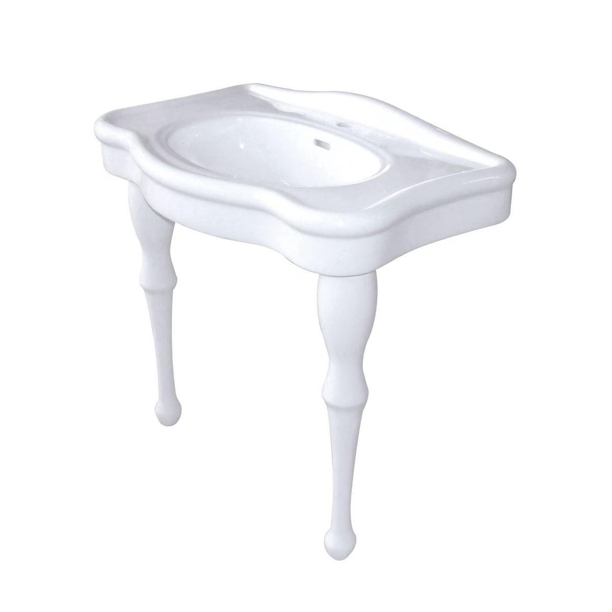 32-inch Console Table Sink Combo in White