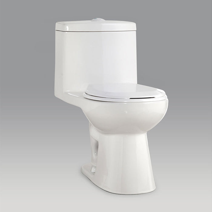 Canby 1-Pc Elongated Dual Flush Toilet w/ Unlined Tank