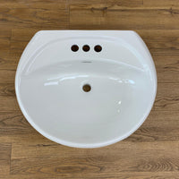 Carley 4-inch Center Pedestal Sink in White - 5343DMX