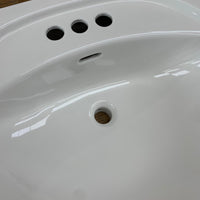 Carley 4-inch Center Pedestal Sink in White - 5343DMX