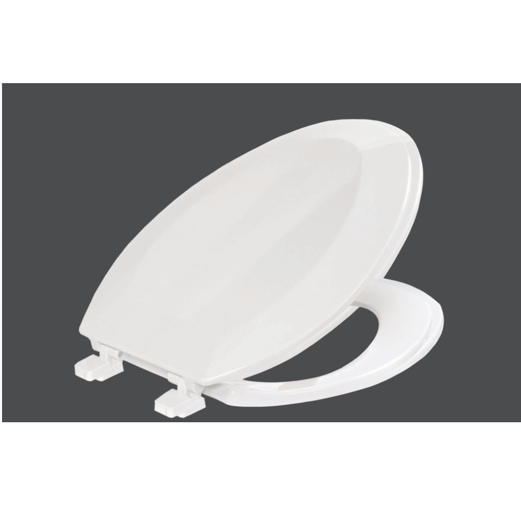 Soft Close Elongated Toilet Seat in White TS1209