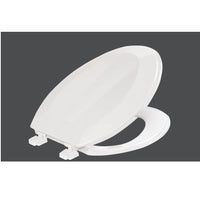 Soft Close Elongated Toilet Seat in White TS1209