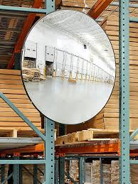ULINE 26" Dia Round Convex Safety Glass Mirror for Blind spots