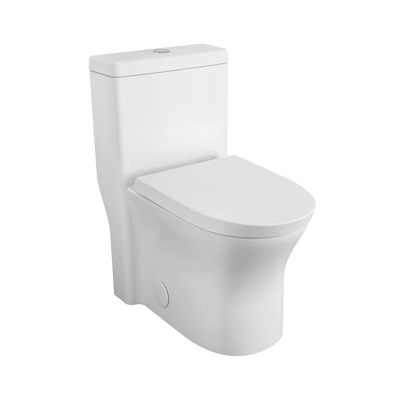 30-inch H Cosette 1-Piece Dual Flush Elongated Toilet in White